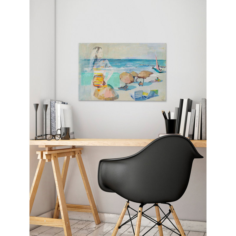 « summer days mémorisé »-peinture à l’acrylique sur toile tendue, 16 po x 24 po