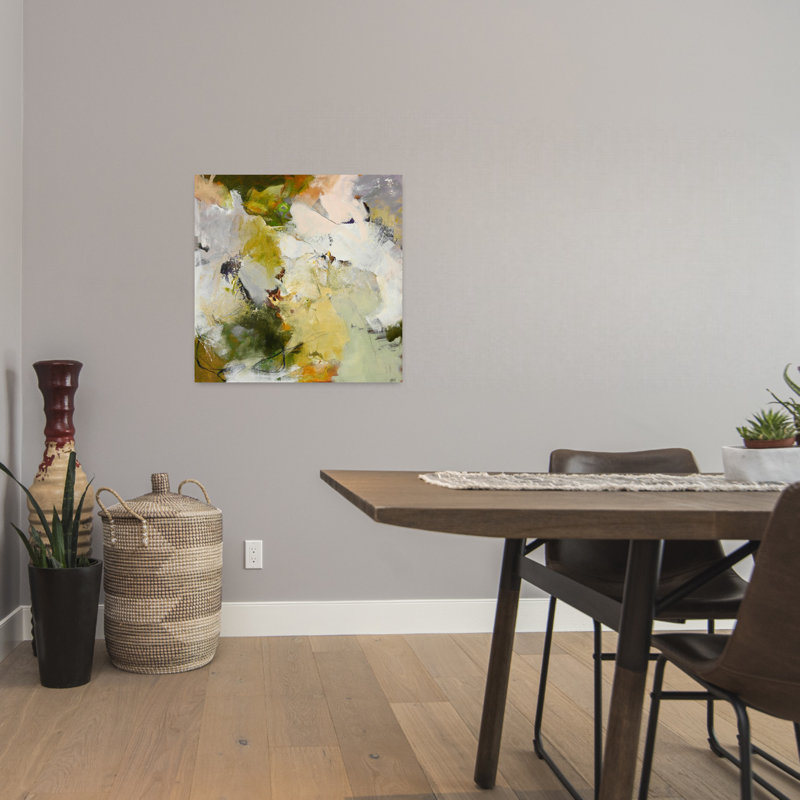 Evergreen 2, art abstrait contemporain, H 24 po x l 24 po