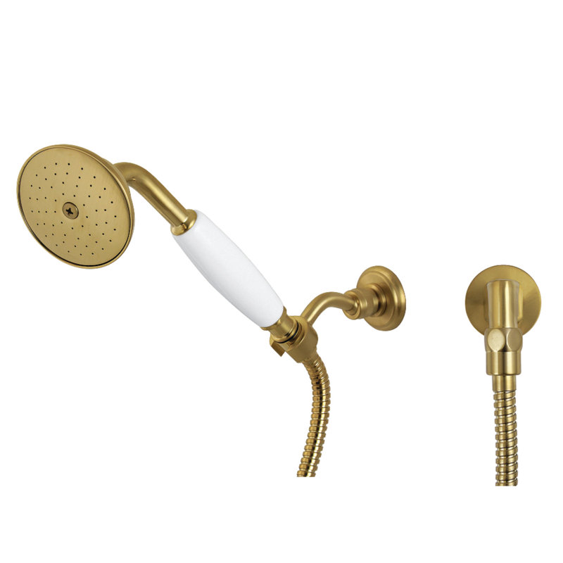 Ensemble de douche à main victorienne Kingston Brass, Laiton brossé