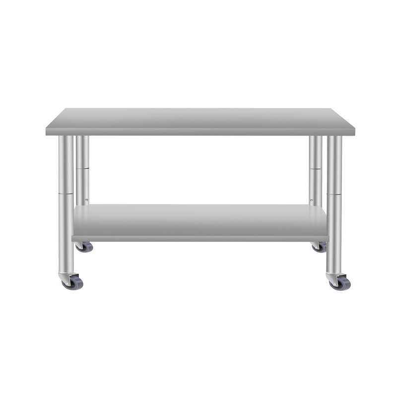 48 po * 24 po Table de travail commerciale pour la cuisine en acier inoxydable