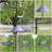 Adjustable 94-Inch Bird Feeding Station - Multi-Hook Stand With Squirrel Baffle And Durable Design