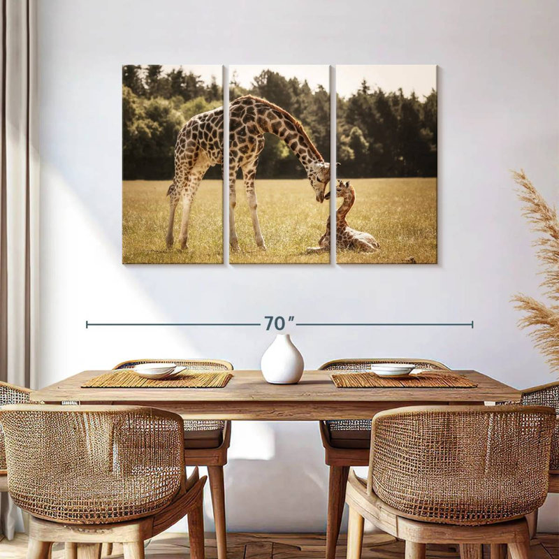 Girafes aimantes, H 36 po x l 57 po