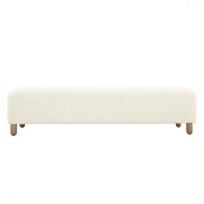 Comfortable Ottoman, White, White