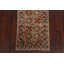 Tapis de couloir brun / vert / rouille / bleu en laine noué à la main de conception unique 2 pi 8 po x 10 pi