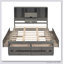 Platform Bed With Storage Headboard And 8 Drawers-1906660164-1906660170