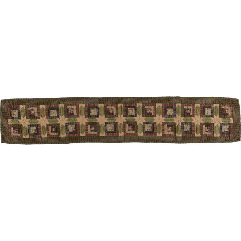 Annabelle Patchwork 100% Cotton Table Runner, 72" W x 13" D