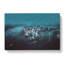 Skyline Of New York At Night In Abstract - Wrapped Canvas Print-55337271