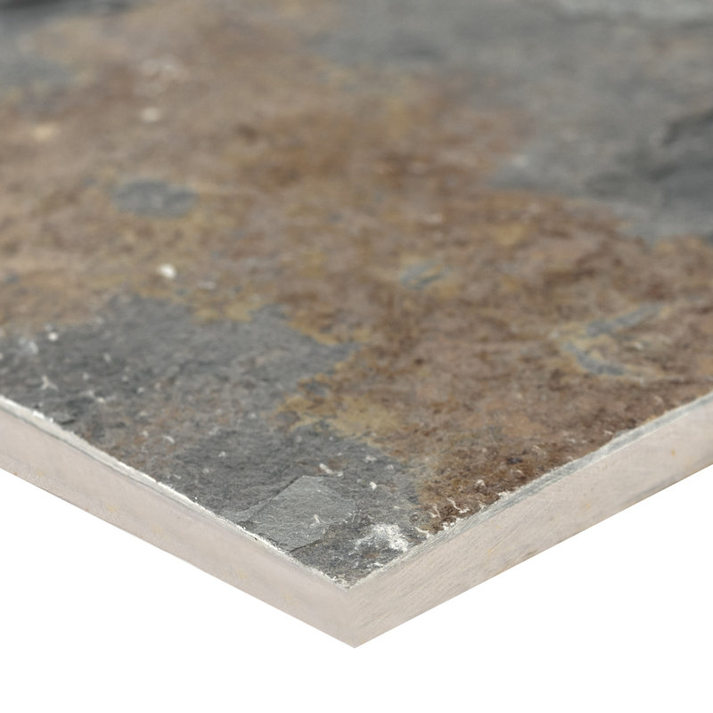Carreau de plancher et de mur en ardoise calibré 12 po x 12 po Sierra Gold Sierra