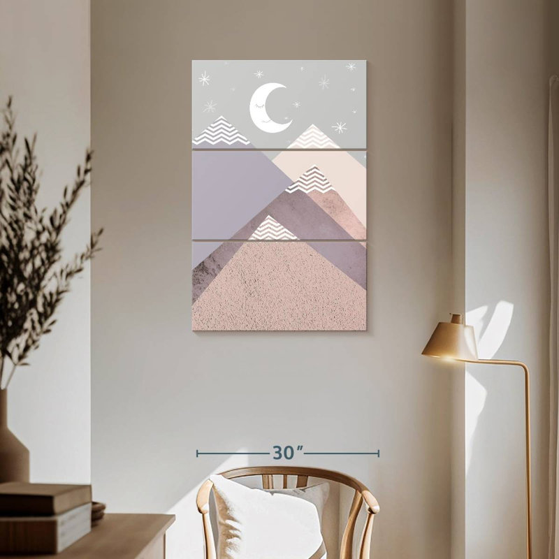Avery Scandi Nursery Mountains, H 57 po x l 36 po