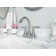 Saxton Double Handle Centerset Faucet Bathroom Faucet with Drain Assembly