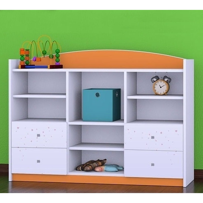 Maggie 92cm H X 129cm W Kids Cube, Orange