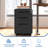 Makeace Fully Assembled 3-Drawer Mobile File Cabinet with Locking Drawers, Anti-Tip Design & Wheels for Home Office-2022304164