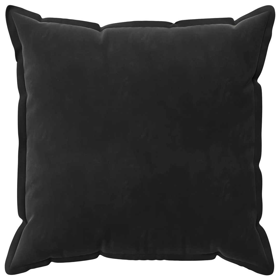 VIDAXL - Cushion Cover - Velvet - Black - 65 x 65 cm - 2 Pack - Image 2