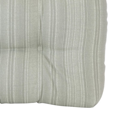  Coussins de chaise d'intérieur et d'extérieur en osier pour meubles de patio, cuisine et salle à manger, coussins de siège résistants à l'eau, 19 x 18 pouces, paquet de 1 (paquet de 1), rayures Boardwalk