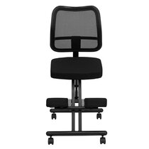 SOMEET Kneeling Chair Ergonomic with Back Support, Ergonomic Kneeling Chair  with Brake and Smooth Gliding Casters, Adjustable Stool for Home and