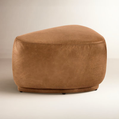 Adna 26" Genuine Leather Ottoman