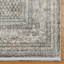 Tapis floral en viscose / acrylique gris foncé Florance Modica-92542943