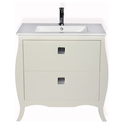 Ensemble de meuble-lavabo simple 32 "Rosato