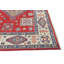 Tapis unique à motif géométrique moderne rouge 6 x 9 Kazak