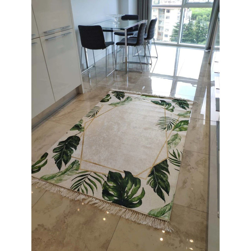 Tapis Masanao avec envers antidérapant, Rectangle 5 pi 11 po x 9 pi 10 po