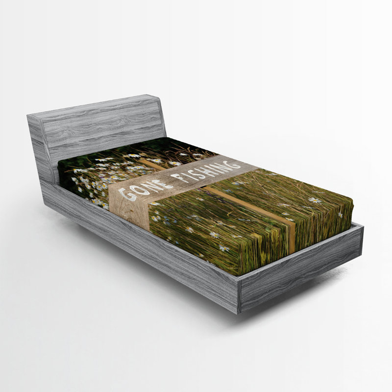 Multicolore Ambesonne, Drap-housse pour lit simple