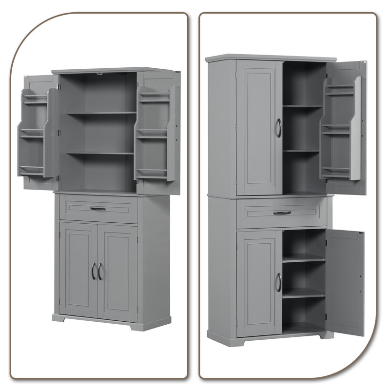 Armoire de salle de bain Benalla, Gris