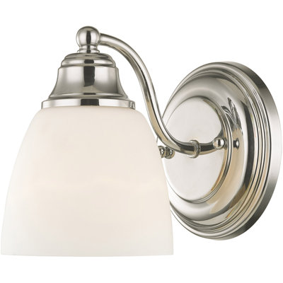 Applique murale 5,5 po avec verre blanc - Luminaire élégant