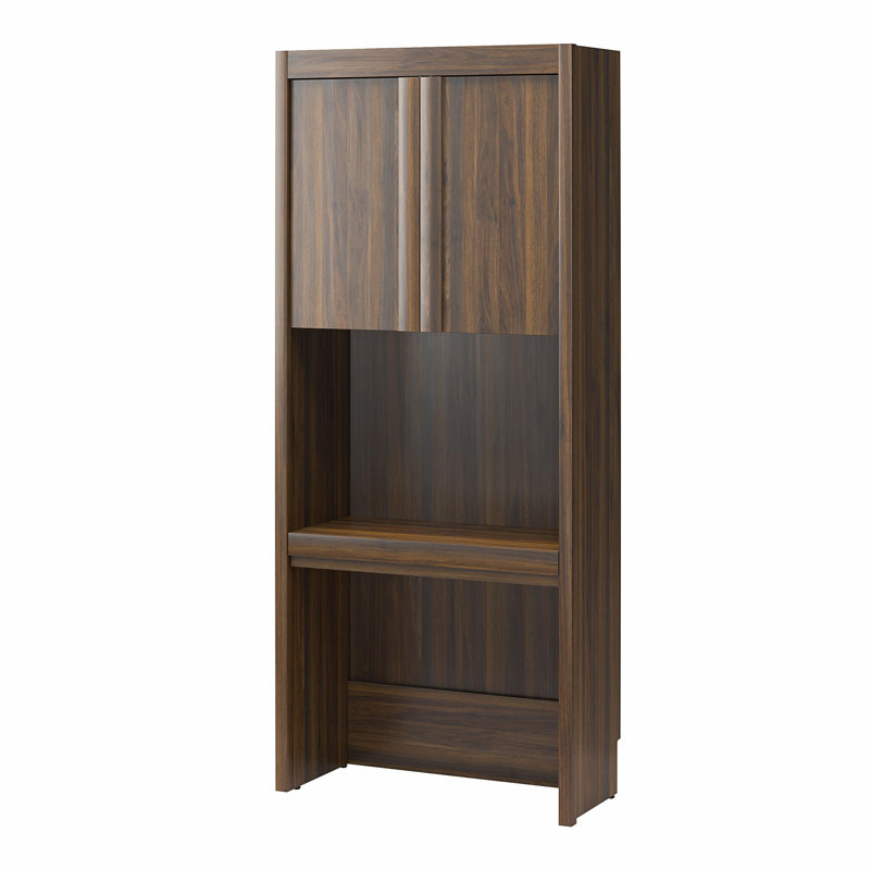 Paramount Vanity/Desk Storage Cabinet with Drawer, Walnut