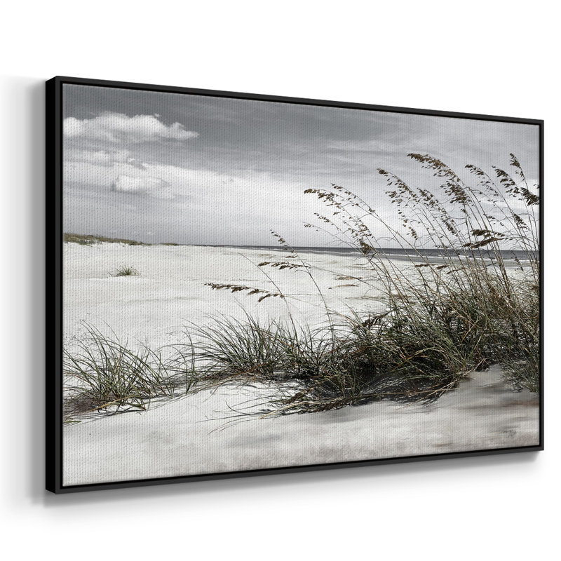 «Neutral Sea Oats», reproduction sur toile flottante, H 17 po x l 25 po x P 2 po, Noir