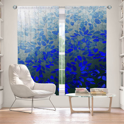 Paire de rideaux obscurcissant et isolant avec passe-tringle Floral