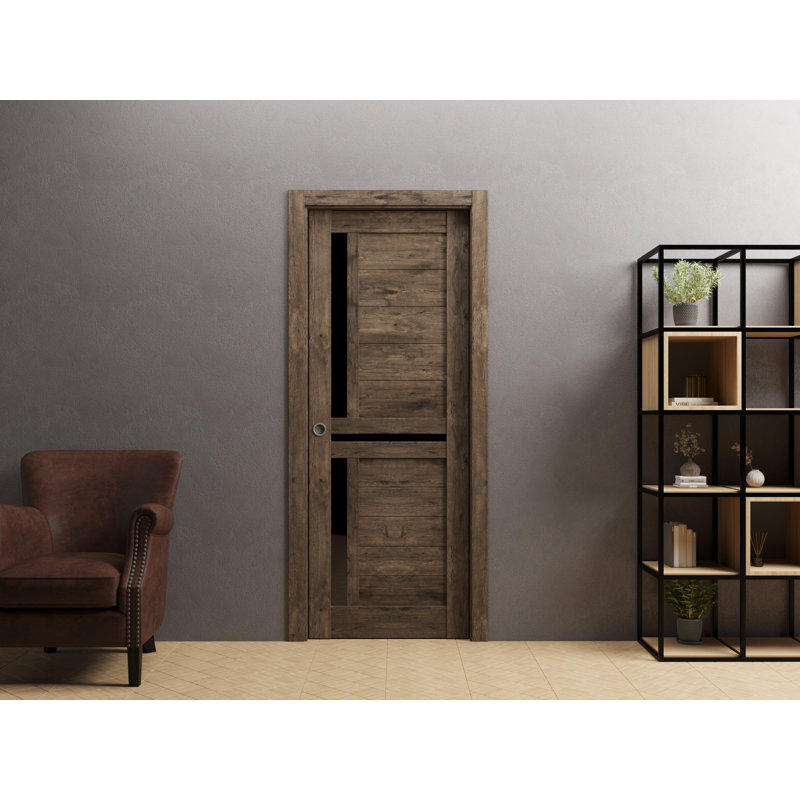 Dalle de porte Veregio, 36 po x 80 po, Brun