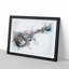 An Electric Guitar in Abstract - Picture Frame Painting Print-55682383-55682384