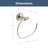 Voisin Round Open Towel Ring Bath Hardware Accessory-20434897