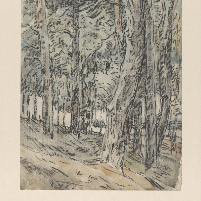 Forest Landscape Print by Wilhelmus Johannes Steenhoff