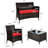 Satrogan 8 Piece Rattan Seating Group with Cushions-971285625