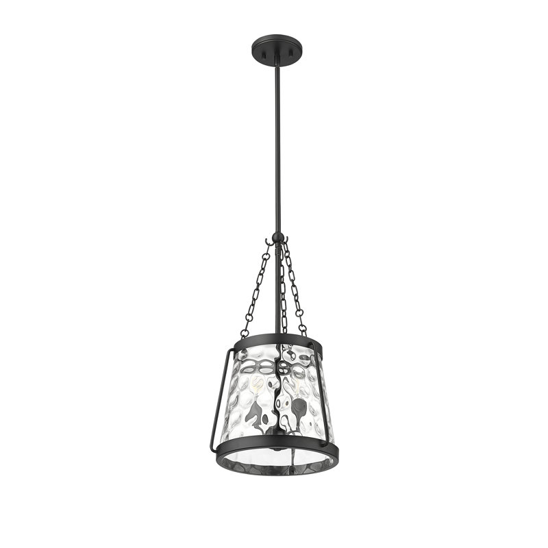 Luminaire suspendu conique à 3 lumières Kaiona, Noir mat