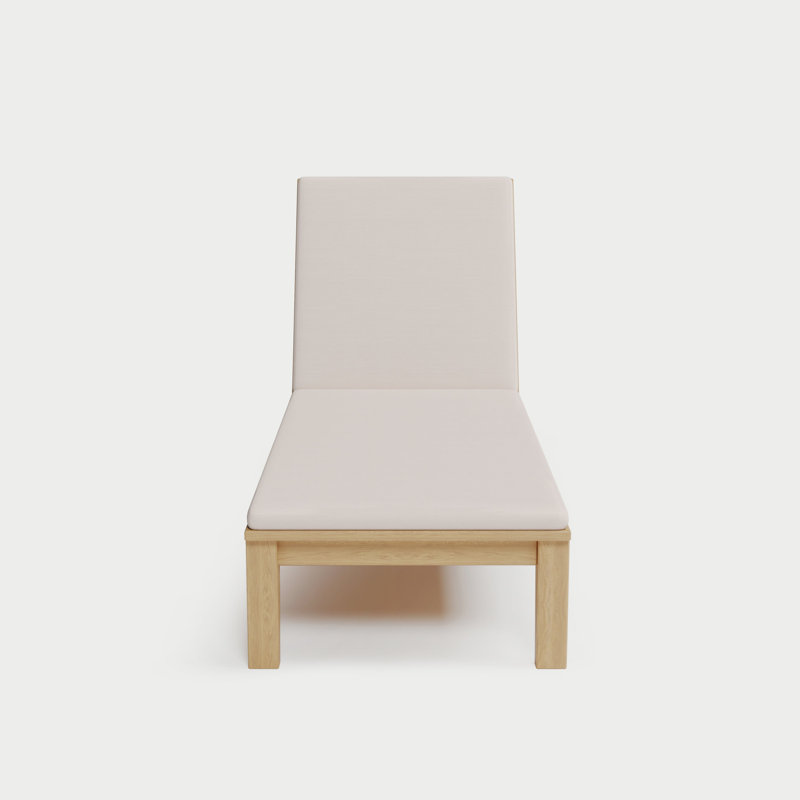 Solerno Heated Chaise Lounge — Dove, Bisque