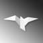 Applique murale oiseau en métal 3000K-559789710-559789708