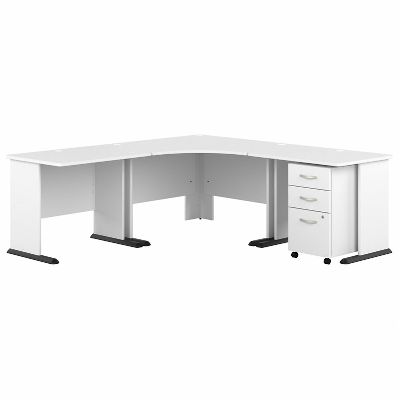 Ensemble de bureau d'ordinateur Studio A, Blanc
