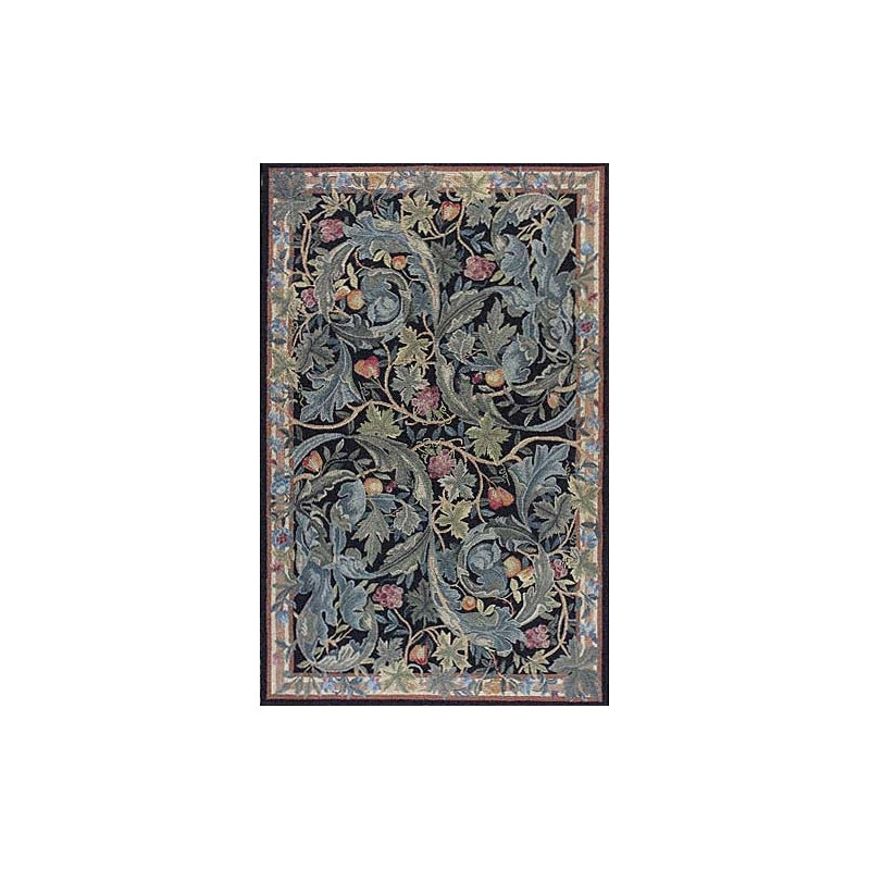 Griz Floral Rug, 3'6" x 5'6"