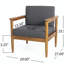 Fauteuil club en bois