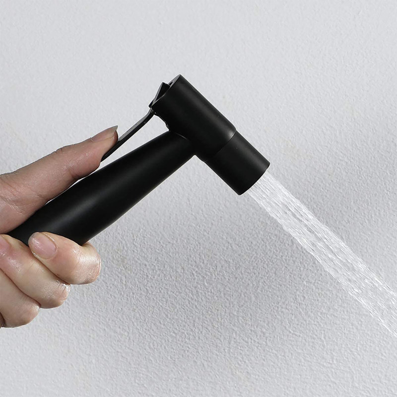 Siège de bidet allongé à la main, Noir mat