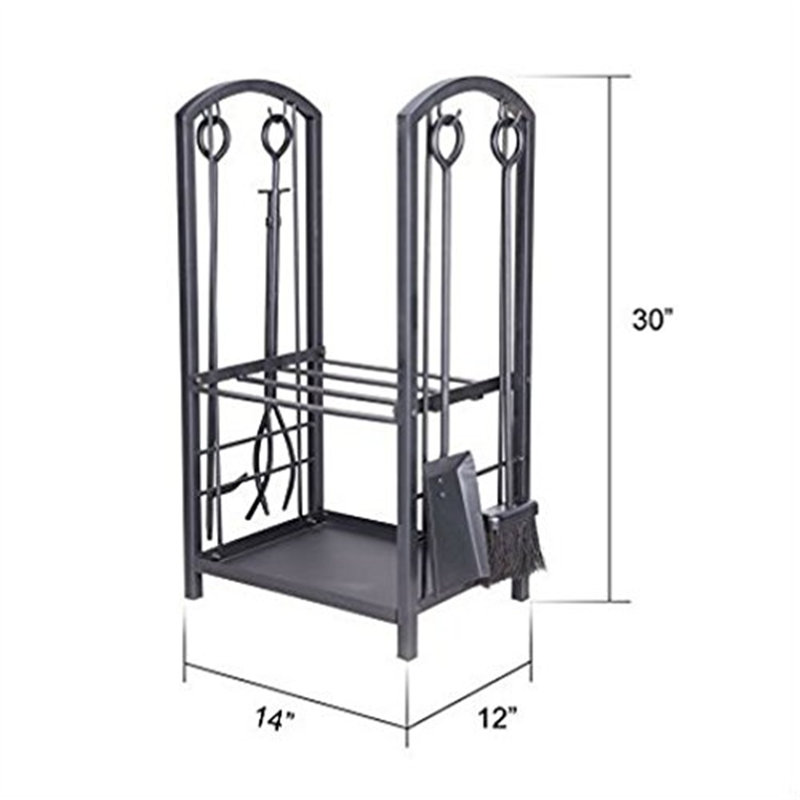 35.5cm W Metal Log Rack