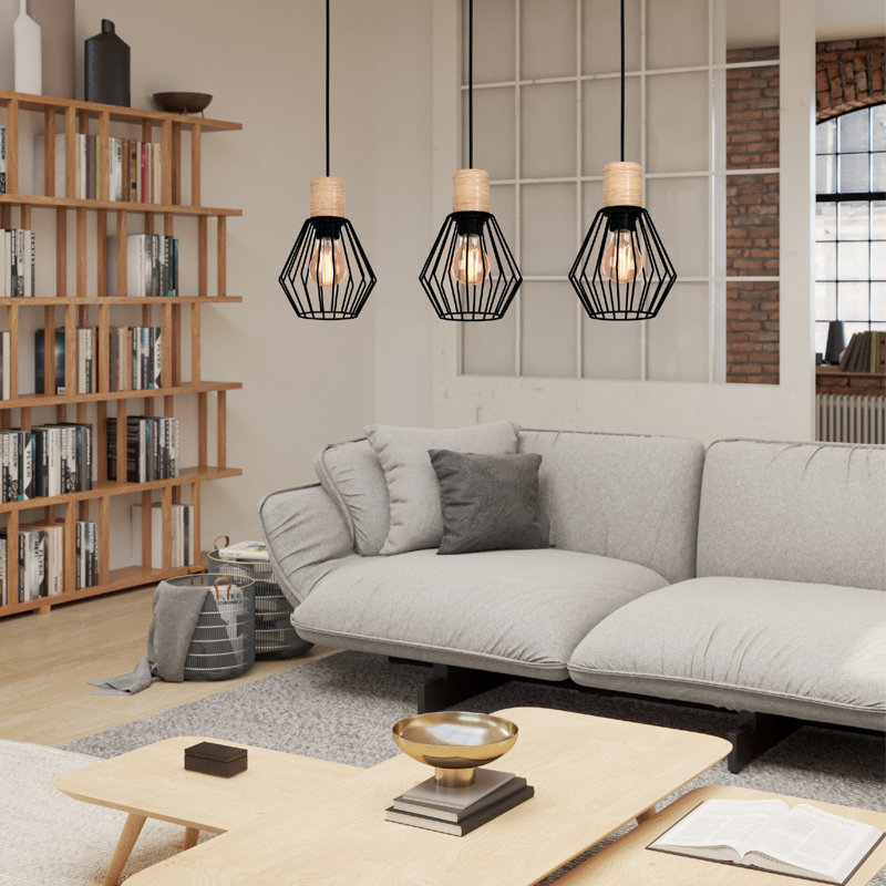 3 - Light Matte Black Pendant
