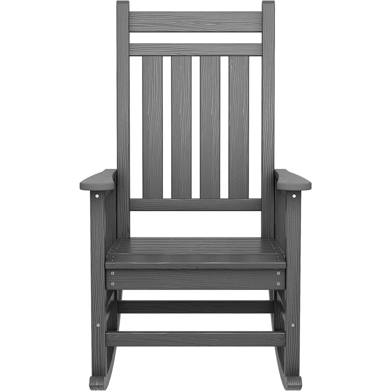 Ensemble de chaises berçantes d'extérieur pour 2 personnes, chaises berçantes en Hdpe pour adultes