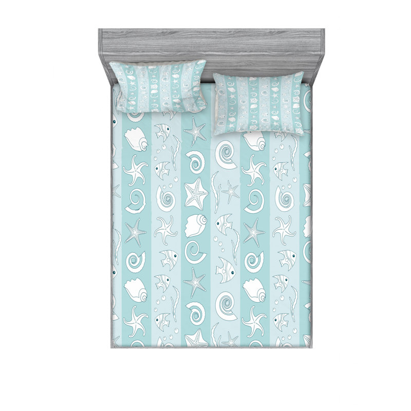 Microfiber Sheet Set, Full/Double Sheet Set with Fitted Sheet