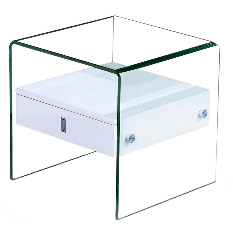 Table de bout Lavendon, Blanc