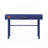 Metal Vanity Desk with One Drawer, Blue-1145067494