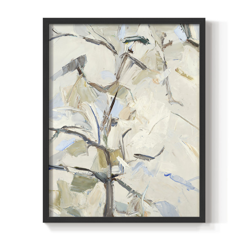 Gallery The Pear Tree, reproduction d'art encadrée - bois massif, H 15 po x l 12 po, Noir, noir, noir, noir