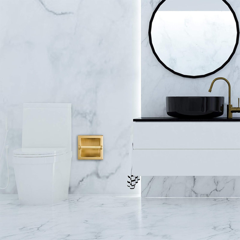 Bathroom Hardware Set, Satin Brass